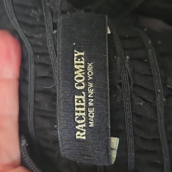 Rachel Comey | Black Swiss Dot Straight Leg Pants Size 8 - Picture 6 of 9